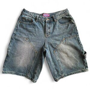 Edikted Carpenter Denim Bermuda Shorts/Jorts
